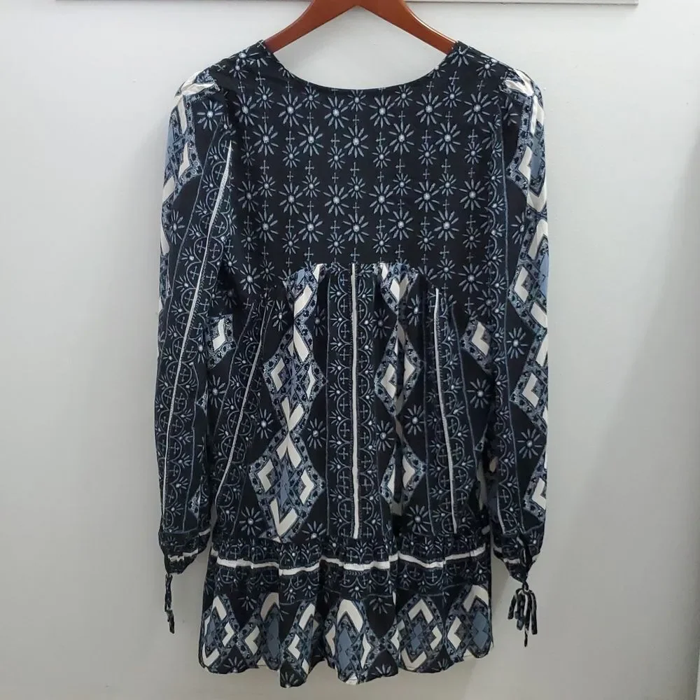 Free People Down By The Bay Tunic Bohemian Size XS